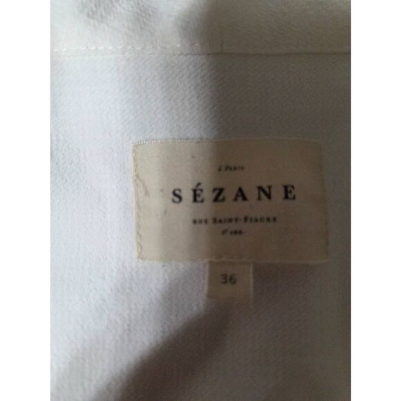 SEZANE ABÉLIA BLOUSE ECRU SIZE 36 US 4 - Picture 3 of 5